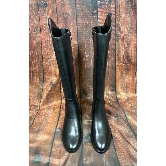 INC International Concepts Aleah Leather Boots - Black - size 6 - Picture 8 of 11